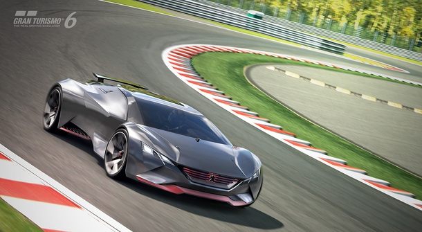 Futuristic Peugeot From Virtual Race-Track