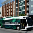 An electric bus, which can compare with diesel buses