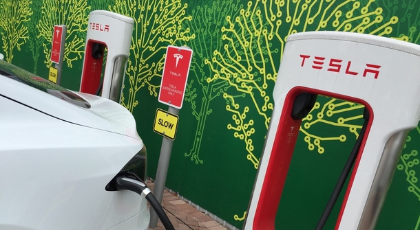 In one year, Tesla installed over 850 public charging stations