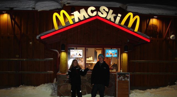 McSki: McDonald's on a ski slope