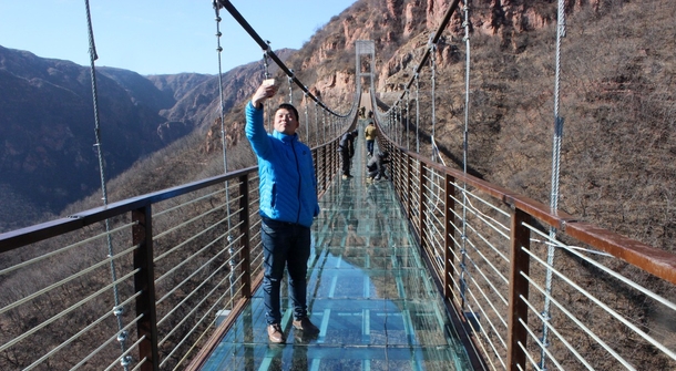 Another Giant Glass Suspension Bridge in China!