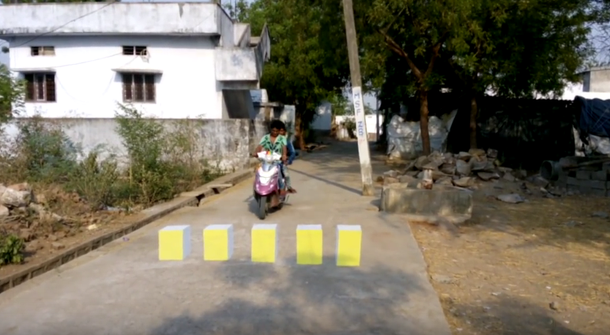India is creating a 3D optical illusion for safer highways