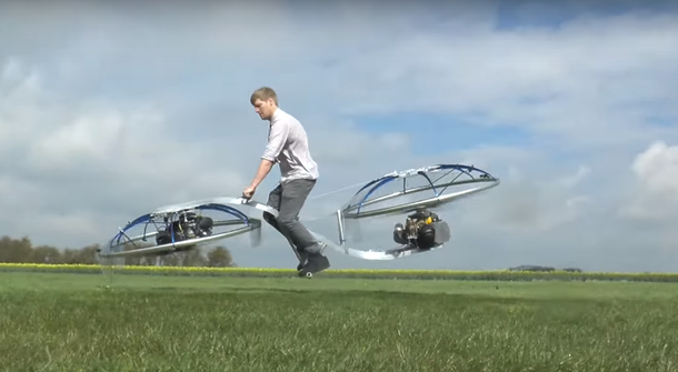YouTube sensation Colin Furze and his DIY Hoverbike