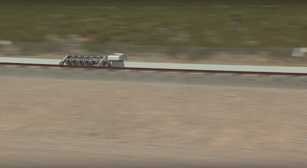 Propulsion Open Air Test for Hyperloop One