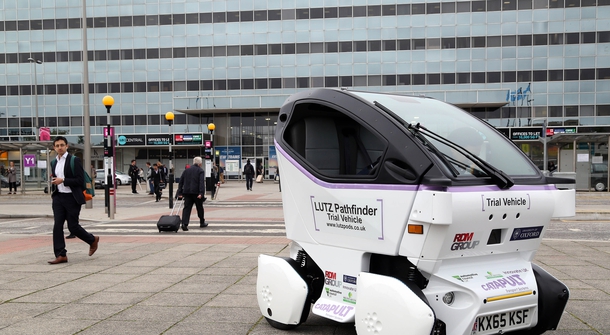 LUTZ Pathfinder self-driving pods tested in the UK