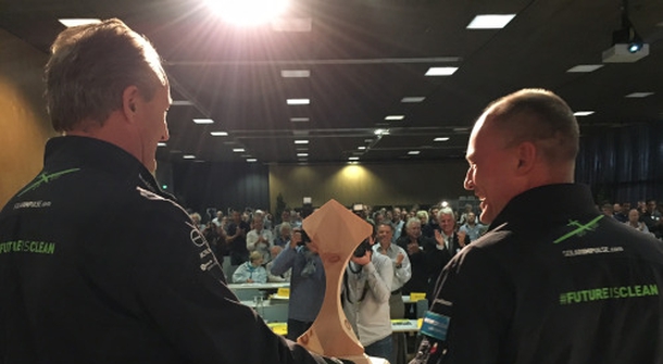 A Swiss solar prize for Bertrand Piccard and André Borschberg