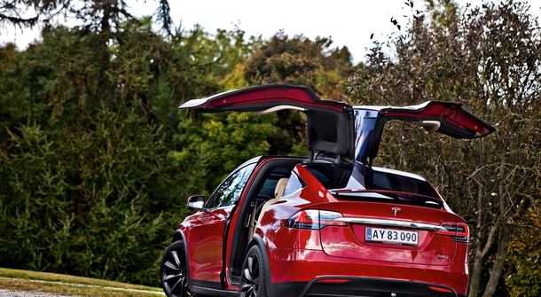 Tesla Model X: Dazzled by the WINGS