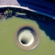 A lake hole as seen from a drone