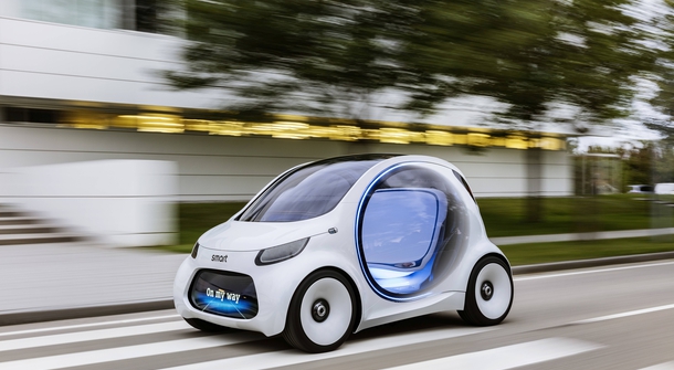 Smart Vision EQ ForTwo concept is a vision of future car sharing