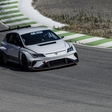 Cupra e-Racer for the first time on a racetrack
